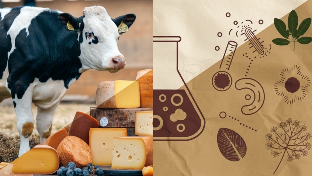 Comparison of animal rennet and vegetarian rennet in cheese production.