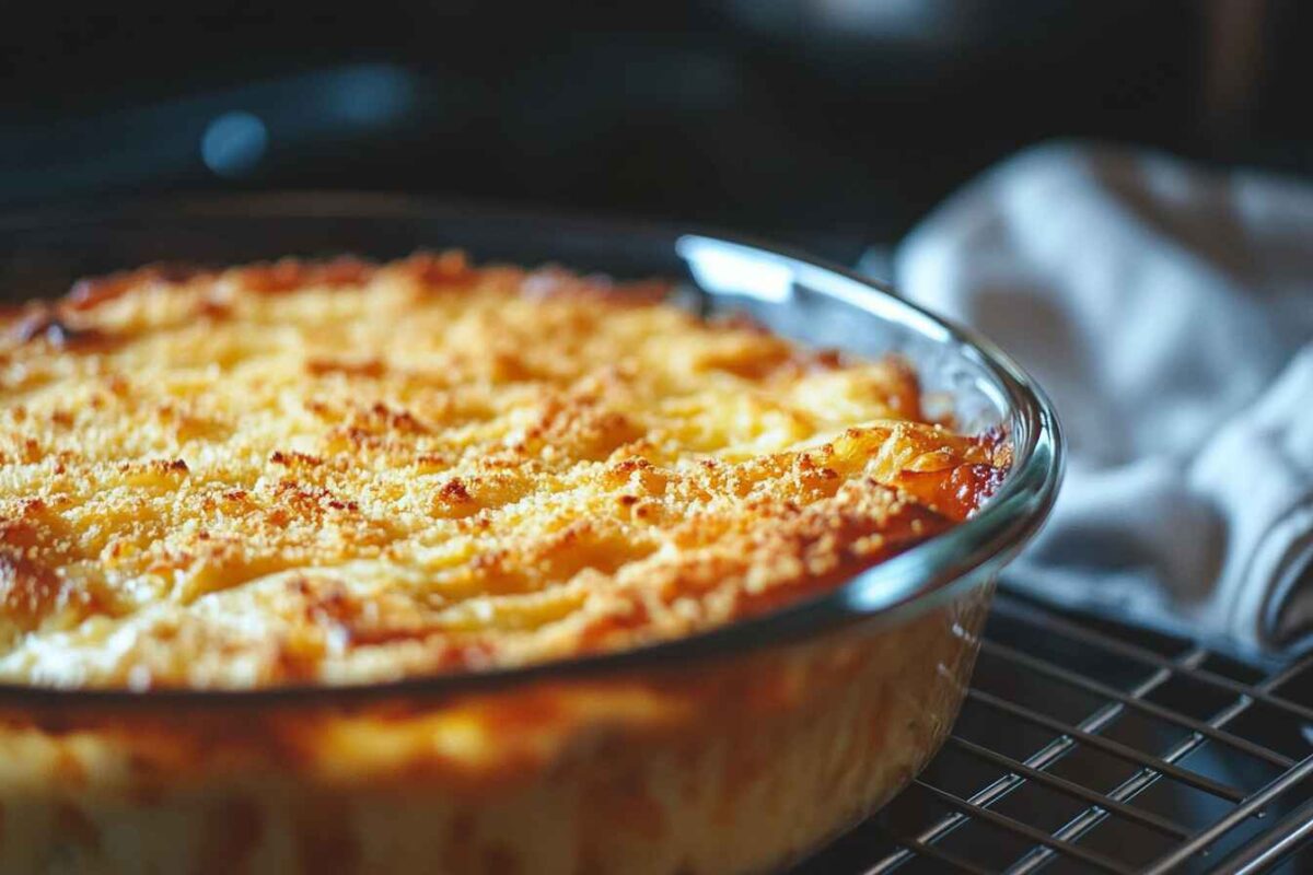 Vegan Jalapeño Cheese Rice Casserole 3 Freshly Baked Vegan Jalapeño Cheese Rice Casserole With A Golden, Crispy Top Layer Of Vegan Cheese And Breadcrumbs.